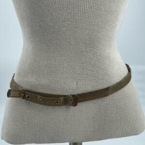 Vintage mesh gold belt